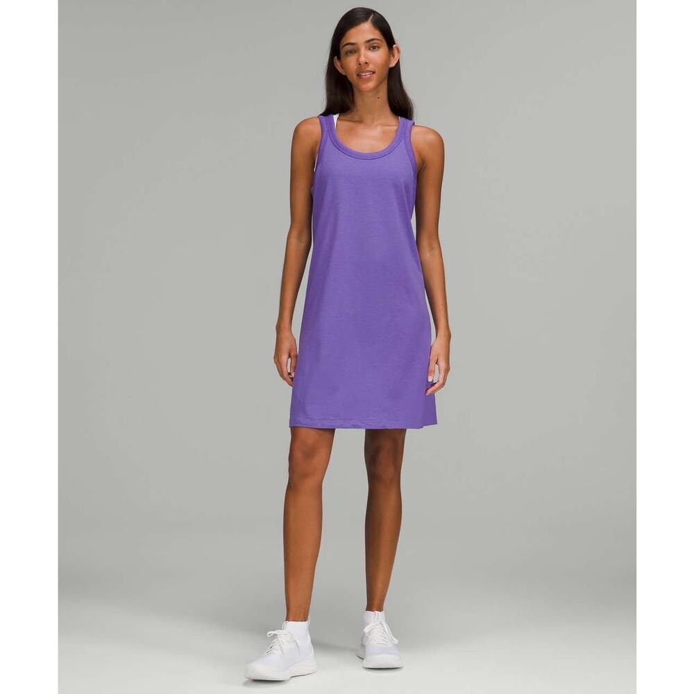 Lululemon Classic-Fit Cotton-blend scoop dress Chai Size 4
